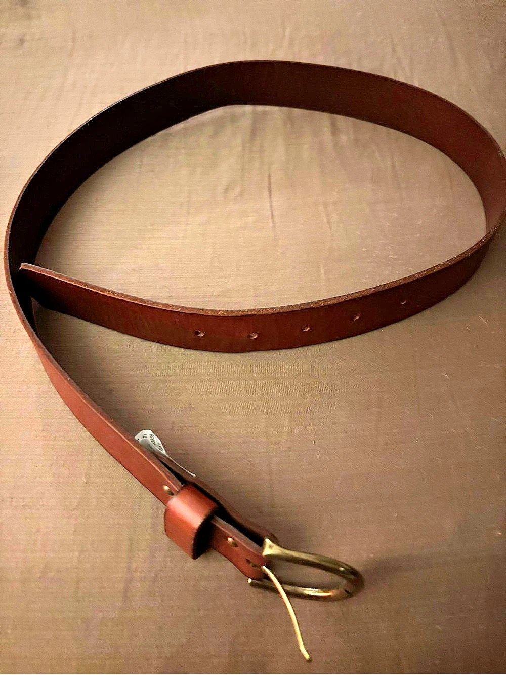 Brown Leather-Look Belt